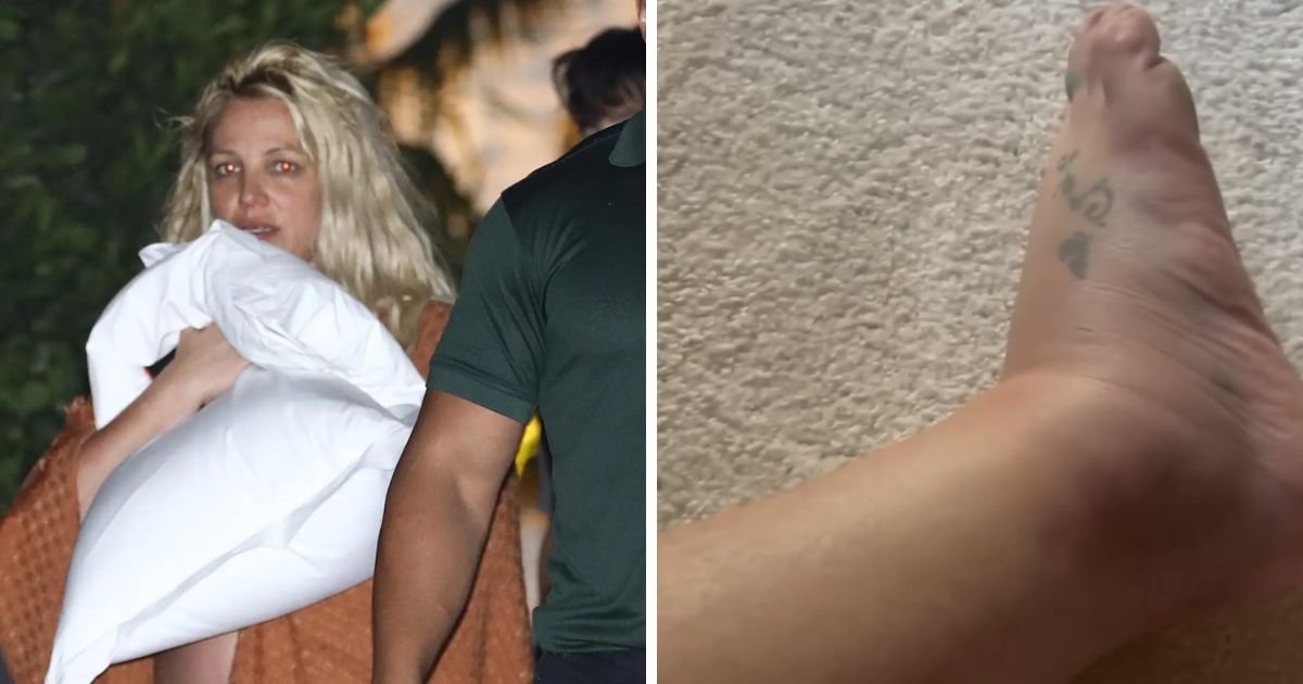 copy of articles thumbnail 1200 x 630 12.jpg?resize=412,275 - "It's All Her Fault!"- Britney Spears Shows Off Bruised Ankle While Blaming Mom Lynne For Hotel Drama