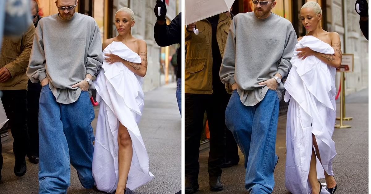 copy of articles thumbnail 1200 x 630 16.jpg?resize=412,275 - "What In The Bath & Beyond Is Going On!"- Doja Cat Walks The Streets In Giant 'Linen Sheet'