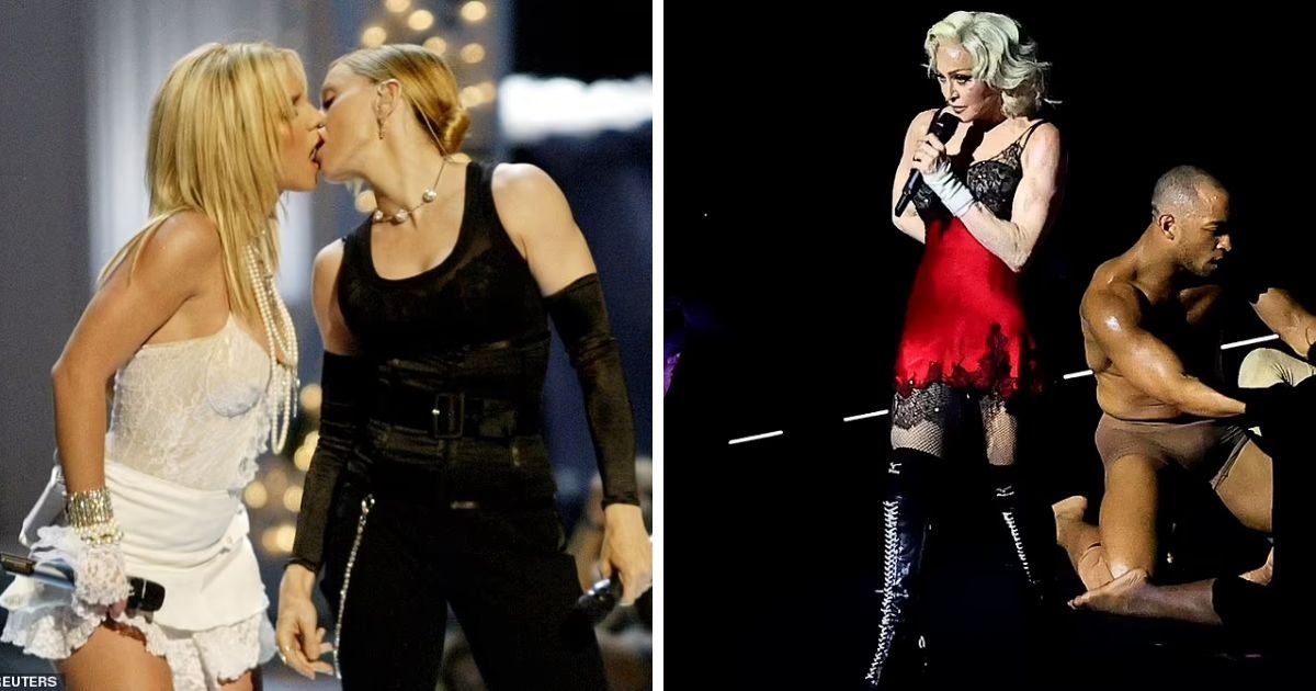 copy of articles thumbnail 1200 x 630 4 7.jpg?resize=1200,630 - Fans Go WILD As Madonna, 65, Recreates THAT Iconic Britney Spears Kiss With Her Backup Dancer