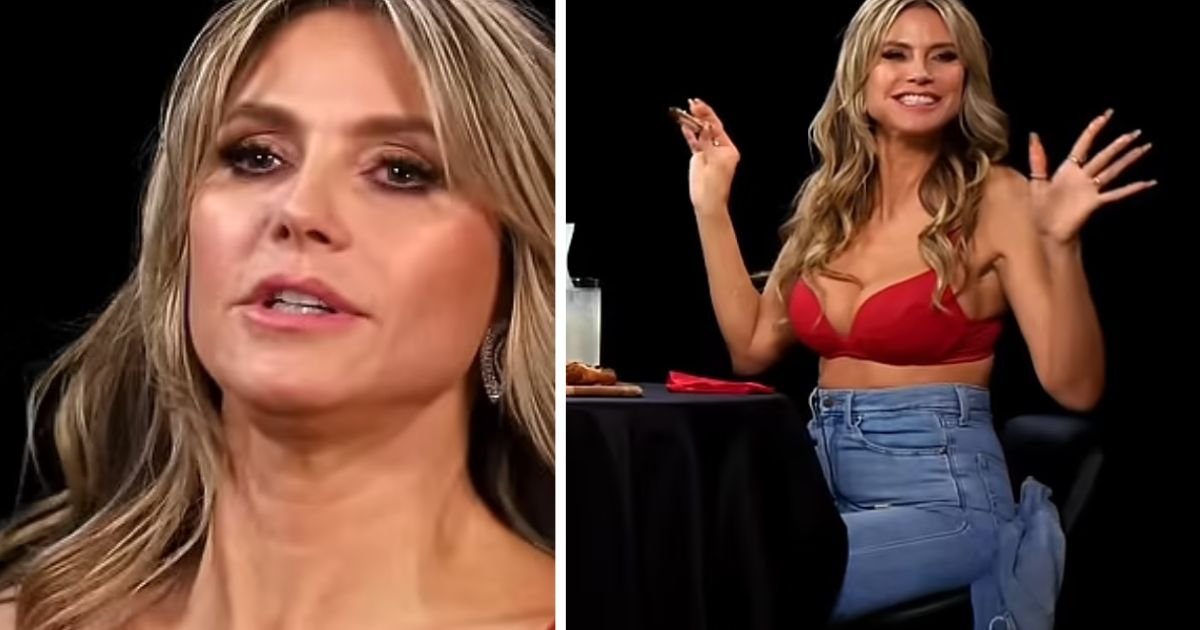 copy of articles thumbnail 1200 x 630 17 1.jpg?resize=1200,630 - Heidi Klum's Shock Strip Show! Supermodel Leaves Audience BAFFLED By Baring Cleavage In Red Bra