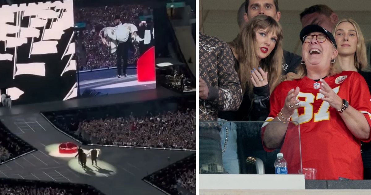 copy of articles thumbnail 1200 x 630 20 1.jpg?resize=1200,630 - "I Can't Wait For What's Next!"- Donna Kelce Shares Eras Tour Clip Of Son Travis & Taylor Swift Performing On-Stage Together