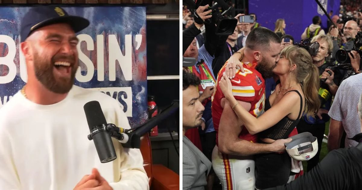 copy of articles thumbnail 1200 x 630 28.jpg?resize=1200,630 - 'That's My Lady!'- Travis Kelce Swoons Over Taylor Swift As Fans Predict Engagement On The Cards