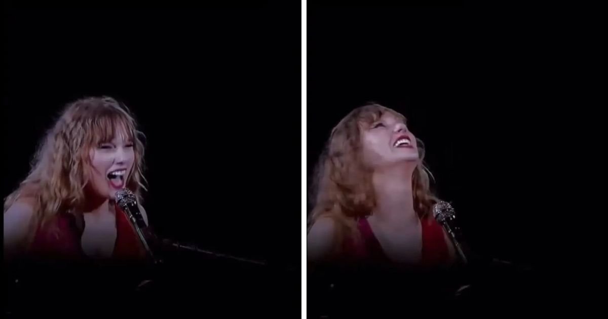 copy of articles thumbnail 1200 x 630 5 2.jpg?resize=1200,630 - "Feeling Alright?"- Taylor Swift Sparks Concern As She Laughs Hysterically While Performing Lyrics About 'Dating Football Guy'