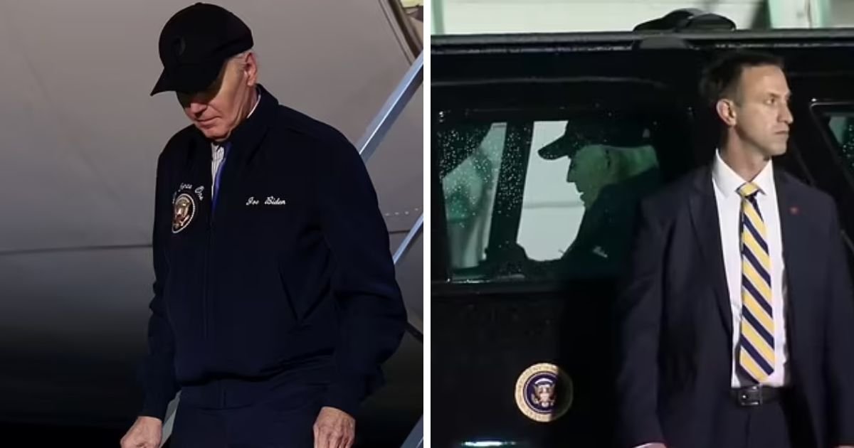 copy of articles thumbnail 1200 x 630 2 11.jpg?resize=1200,630 - 'Is It Over?'- Weak President Biden Walks Slowly Off Air Force One After Being Diagnosed With COVID-19