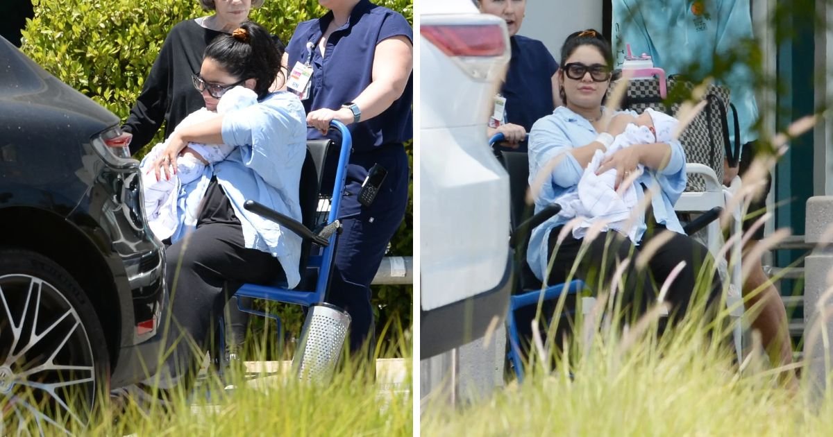 copy of articles thumbnail 1200 x 630 4 4.jpg?resize=1200,630 - 'The Paparazzi STOLE My Moment To Shine!'- Vanessa Hudgens 'Wheeled Out' Of Hospital After Giving Birth