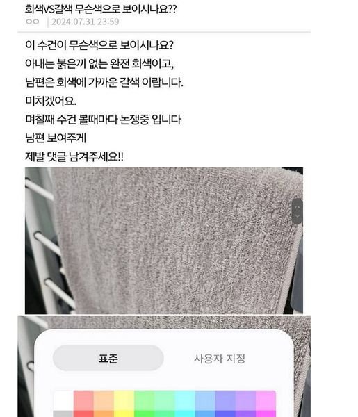 1 5.jpg?resize=1200,630 - 댓글 터지고있는중인 수건색 논쟁 ㄷㄷ