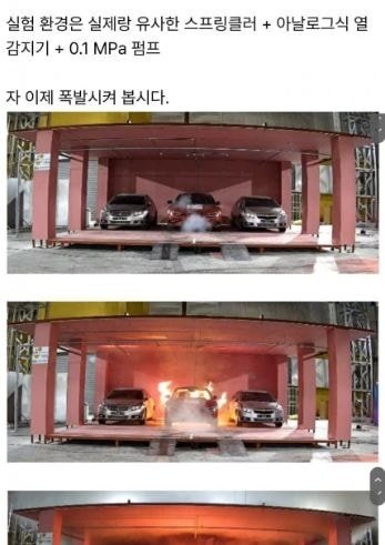 2 23.jpg?resize=1200,630 - 전기차를 스프링클러 밑에서 폭발시킨 실험결과