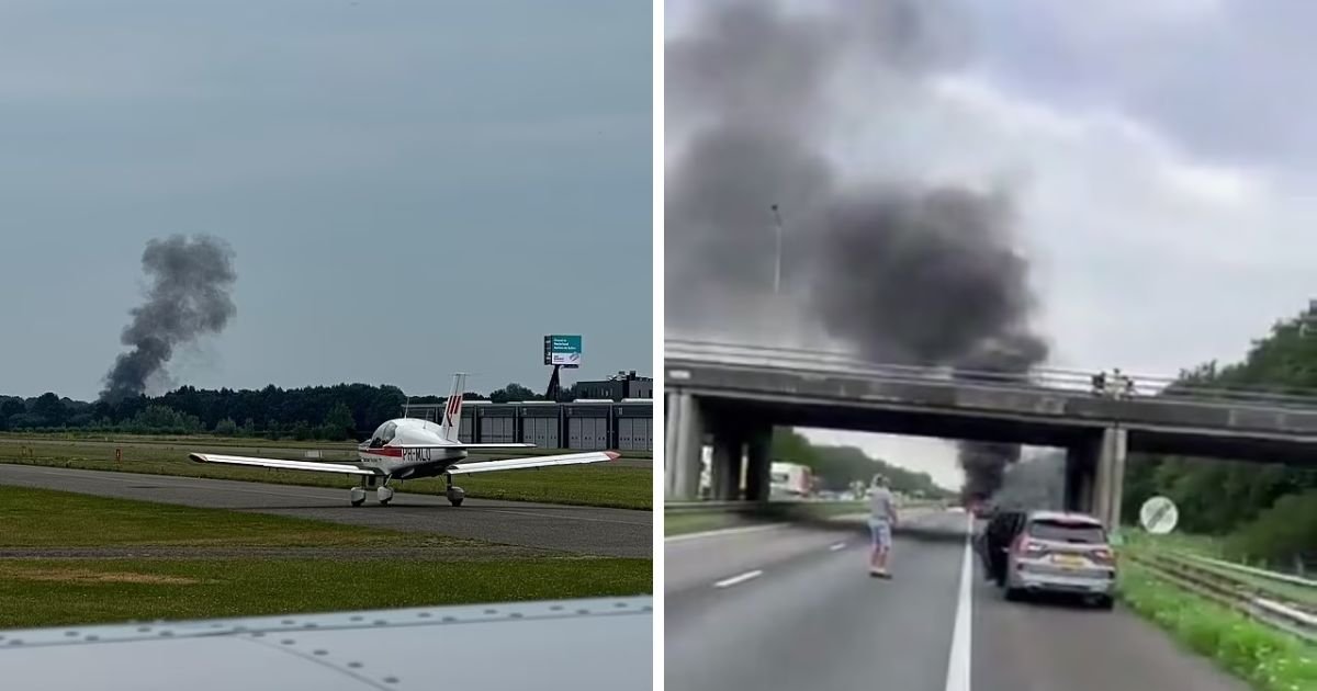 copy of articles thumbnail 1200 x 630 7.jpg?resize=1200,630 - Horror As Plane CRASHES Into Busy Motorway & Explodes Into Huge Fireball