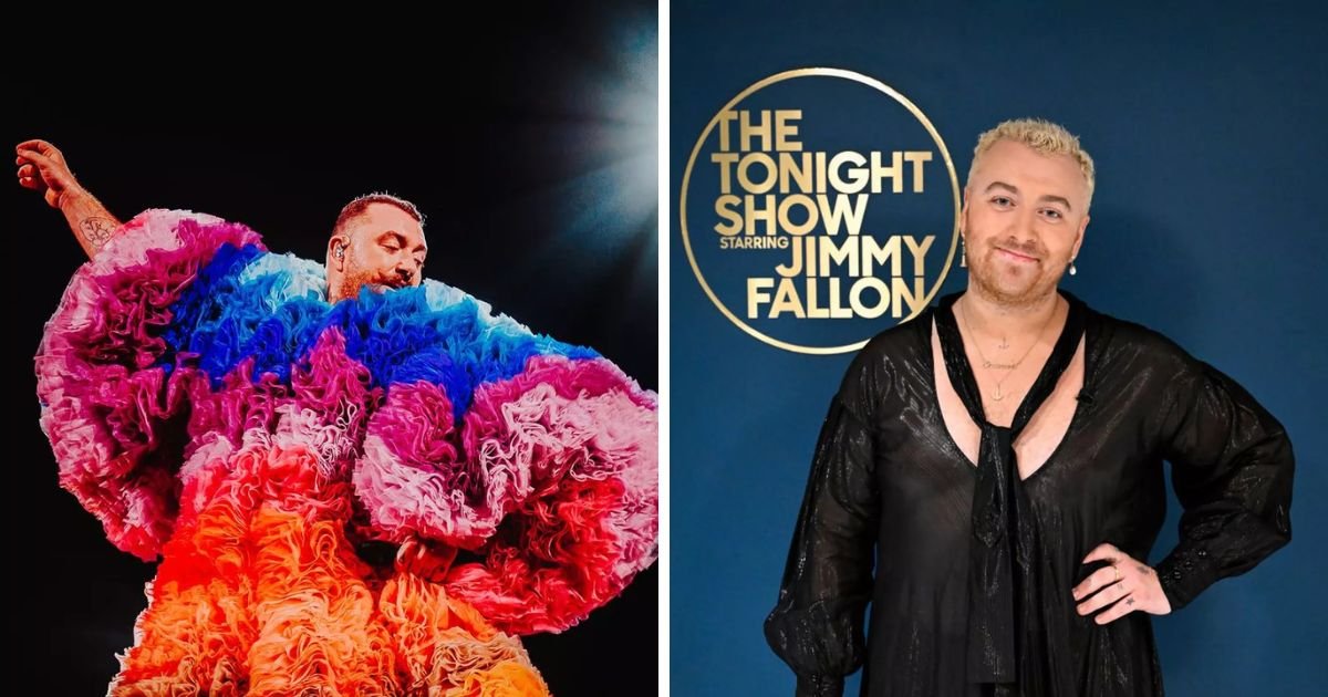 copy of articles thumbnail 1200 x 630 8 6.jpg?resize=1200,630 - Sam Smith Wows In Suspenders And Rainbow Ruffle Ensemble For Wildest On-Stage Look Yet