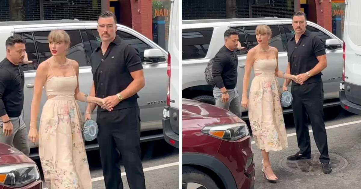 copy of articles thumbnail 1200 x 630 3 10.jpg?resize=1200,630 - All Eyes On 'Neat & Clean' Travis Kelce & Taylor Swift As Couple Pack On PDA While Attending Wedding In New York City