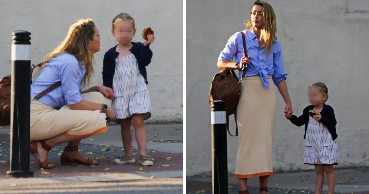 Actress Amber Heard Seen Smiling With Daughter As Star Pictured After A ...