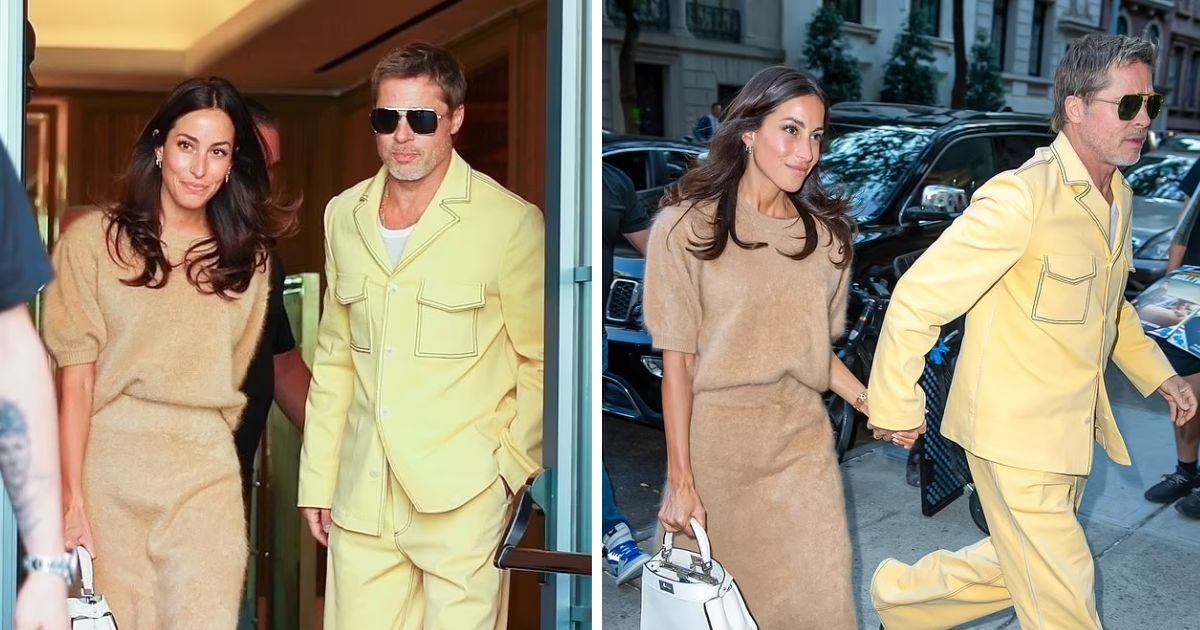 copy of articles thumbnail 1200 x 630 7 8.jpg?resize=1200,630 - ‘She’s Making Him Younger!’- Brad Pitt Rocks Retro Yellow Suit During Romantic Outing With Lover