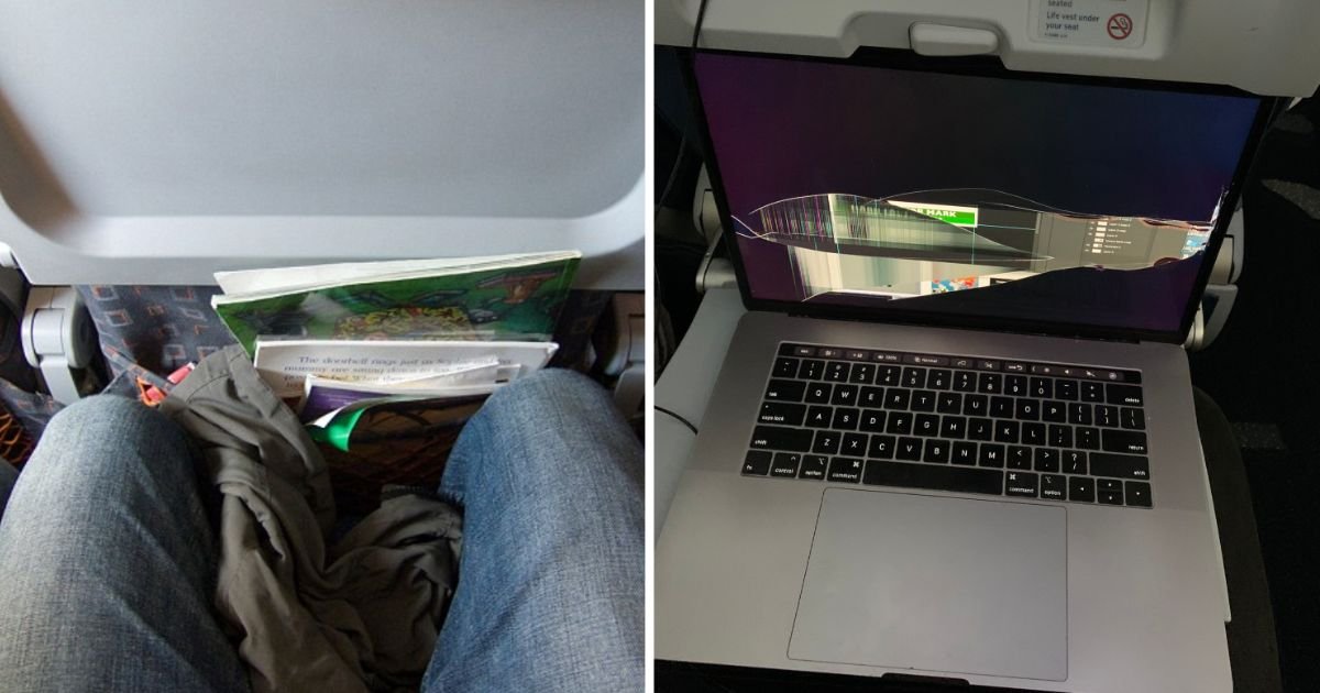 copy of articles thumbnail 1200 x 630 8 11.jpg?resize=1200,630 - Delta Passenger Sparks Debate After  Laptop Screen Destroyed by Guy in Front Reclining His Seat