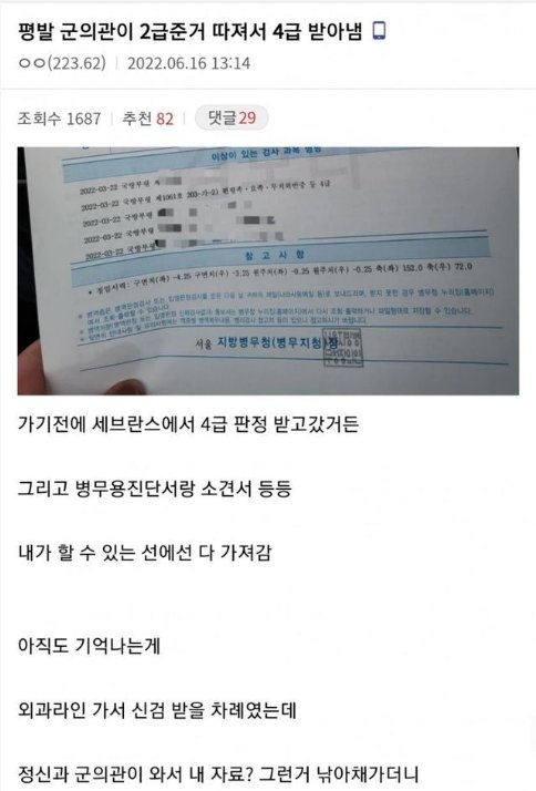 5 3.png?resize=1200,630 - 병무청에서 따져서 2급에서 4급 받아낸 디시인