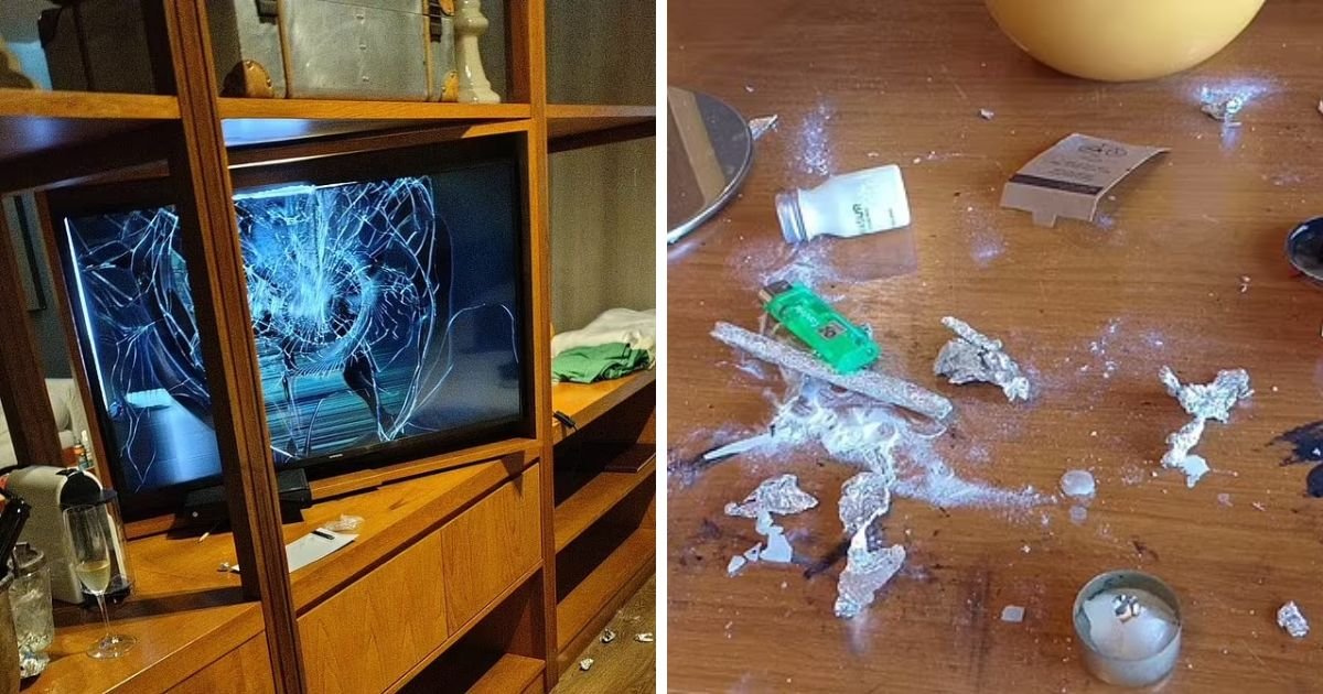 copy of articles thumbnail 1200 x 630 15 2.jpg?resize=1200,630 - 'That's NOT A Normal Person's Hotel Room'- Tragic Pictures Of Liam Payne's Suite Shows SMASHED TV, White Powder, & Aluminium Foil