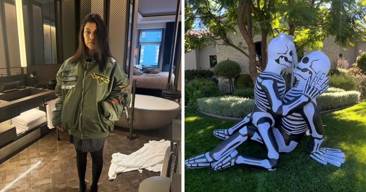 copy of articles thumbnail 1200 x 630 16.jpg?resize=1200,630 - "Any Respect For Your Kids!"- Fans Slam Kourtney Kardashian Over Raunchy Halloween Decor