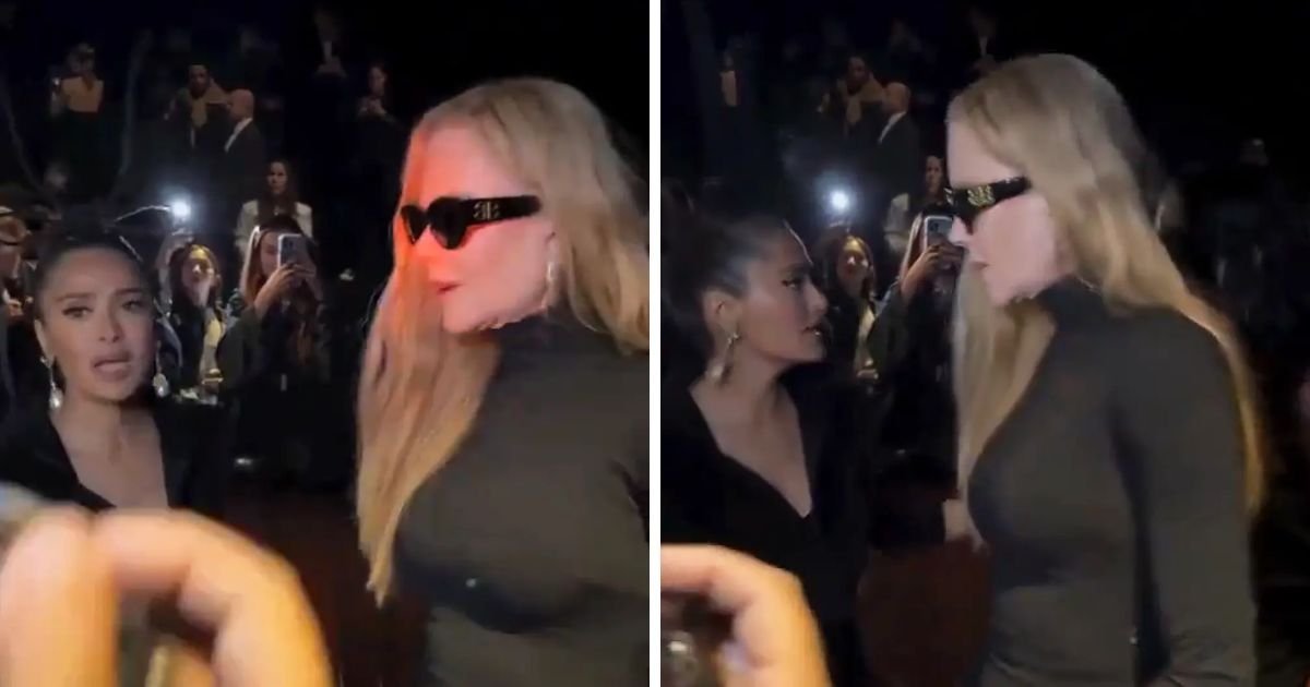 copy of articles thumbnail 1200 x 630 36.jpg?resize=1200,630 - Lip Reader Reveals What Nicole Kidman Said To Salma Hayek Before Pushing Her Away At Fashion Show