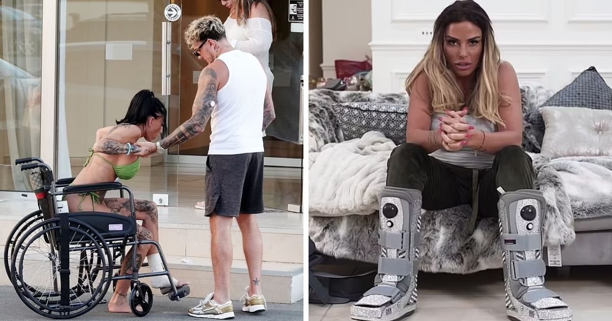 copy of articles thumbnail 1200 x 630 8 6.jpg?resize=1200,630 - Katie Price INJURED In Dangerous Accident As New Images Show Bikini-Clad Bandaged Star On Wheelchair