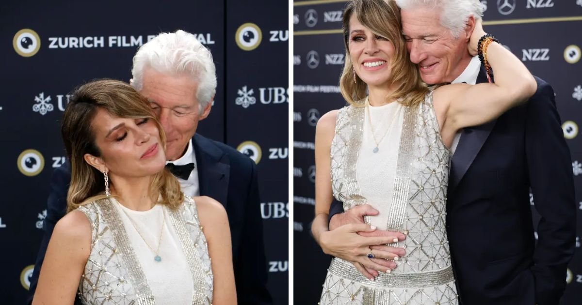 copy of articles thumbnail 1200 x 630 9 6.jpg?resize=1200,630 - "It's A Red Carpet Event, For Goodness Sake!"- Richard Gere, 75, Can’t Keep Hands Off Much-Younger Wife Alejandra Silva, 41,