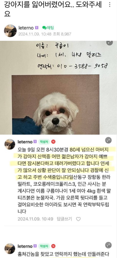 1 22.png?resize=412,232 - 젊은 남자가 할아버지랑 산책 중인 강아지 납치함..