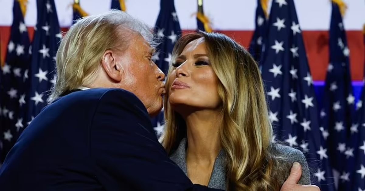 copy of articles thumbnail 1200 x 630 24.jpg?resize=412,232 - Standing By Her Man! Melania Gives Husband Donald Trump A Big Smile With KISS After Winning 2024 US Presidential Elections