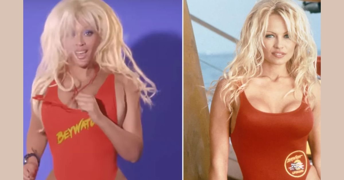 copy of articles thumbnail 1200 x 630 4 3.jpg?resize=1200,630 - Beyoncé Recreates Iconic Pamela Anderson Looks While Honoring Star in New 'Bodyguard' Music Video