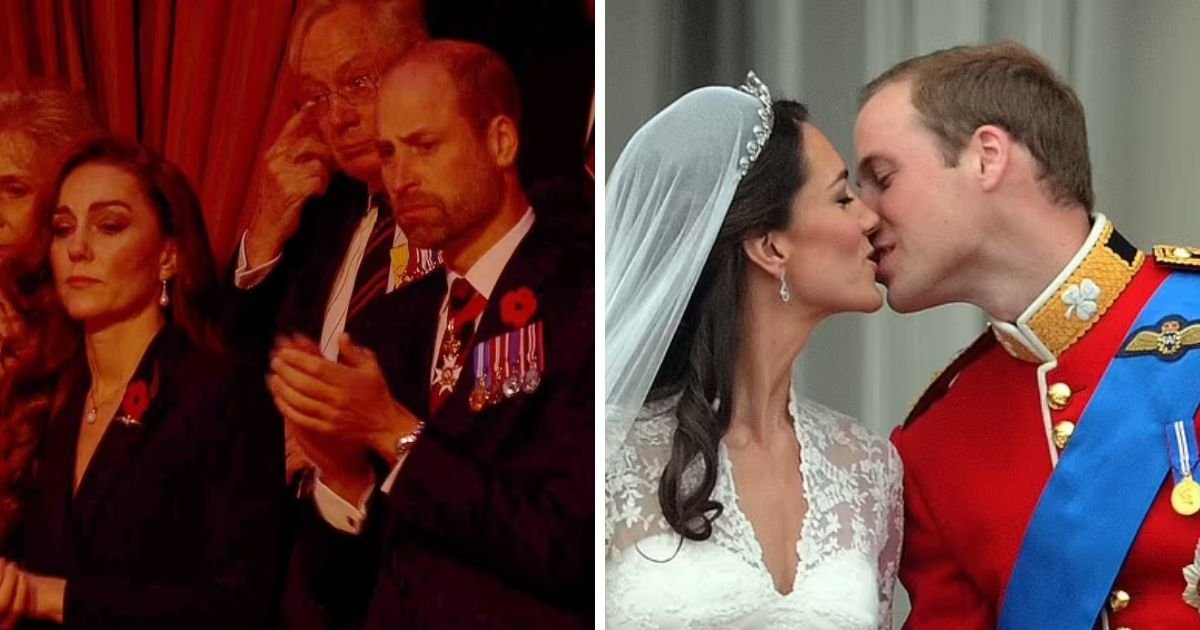 copy of articles thumbnail 1200 x 630 5 7.jpg?resize=1200,630 - Prince William & Princess Kate Pictured 'Crying' As Hymn From Their Wedding Played At Festival of Remembrance