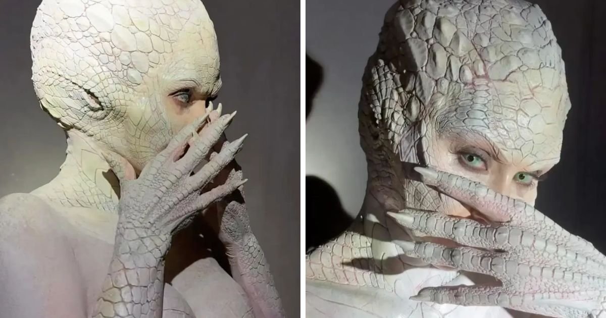 copy of articles thumbnail 1200 x 630 6.jpg?resize=1200,630 - ‘She Ate & Left No Crumbs!’- Kim Kardashian Takes Halloween To A New Level By Dressing Up As Albino Alligator