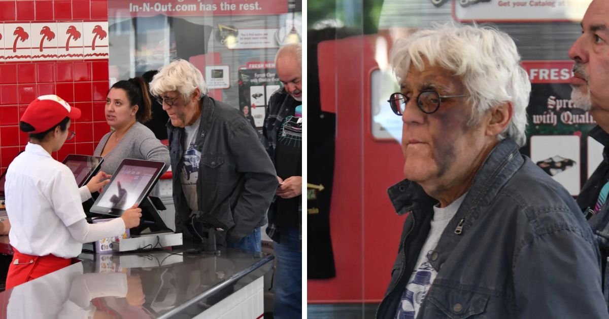 copy of articles thumbnail 1200 x 630 9 9.jpg?resize=412,232 - Badly Bruised Jay Leno Puts On A Smile After Near-Death Incident As Onlookers Watch in Horror