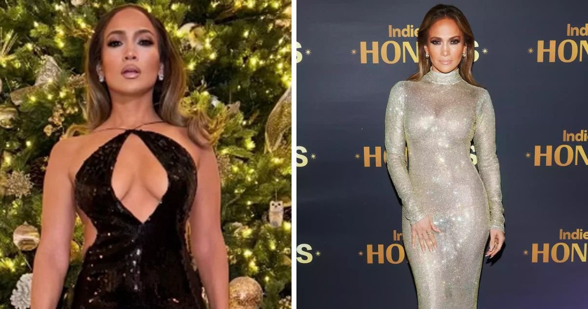 copy of articles thumbnail 1200 x 630 1 10.jpg?resize=1200,630 - Jennifer Lopez Decks the Halls in  Eye-Popping Cutout Gown with Daringly Low Back: ‘Believe in Yourself'