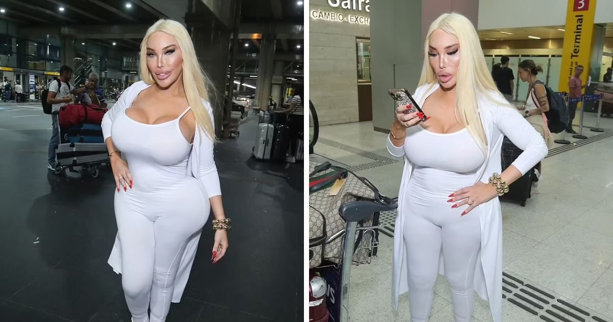 copy of articles thumbnail 1200 x 630 2 27.jpg?resize=412,232 - Jessica Alves Shows Off Her Surgically Enhanced Curves in a Skintight White Jumpsuit as She Lands in Brazil