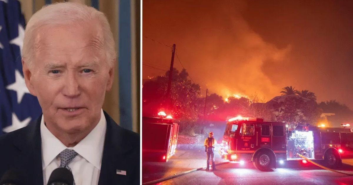 copy of articles thumbnail 1200 x 630 13 1.jpg?resize=1200,630 - 'An Absolute Disgrace': Joe Biden Slammed For 'Using' the Los Angeles Fire Press Conference to Announce He's a Great-Grandfather — As Death Toll Begins To Climb