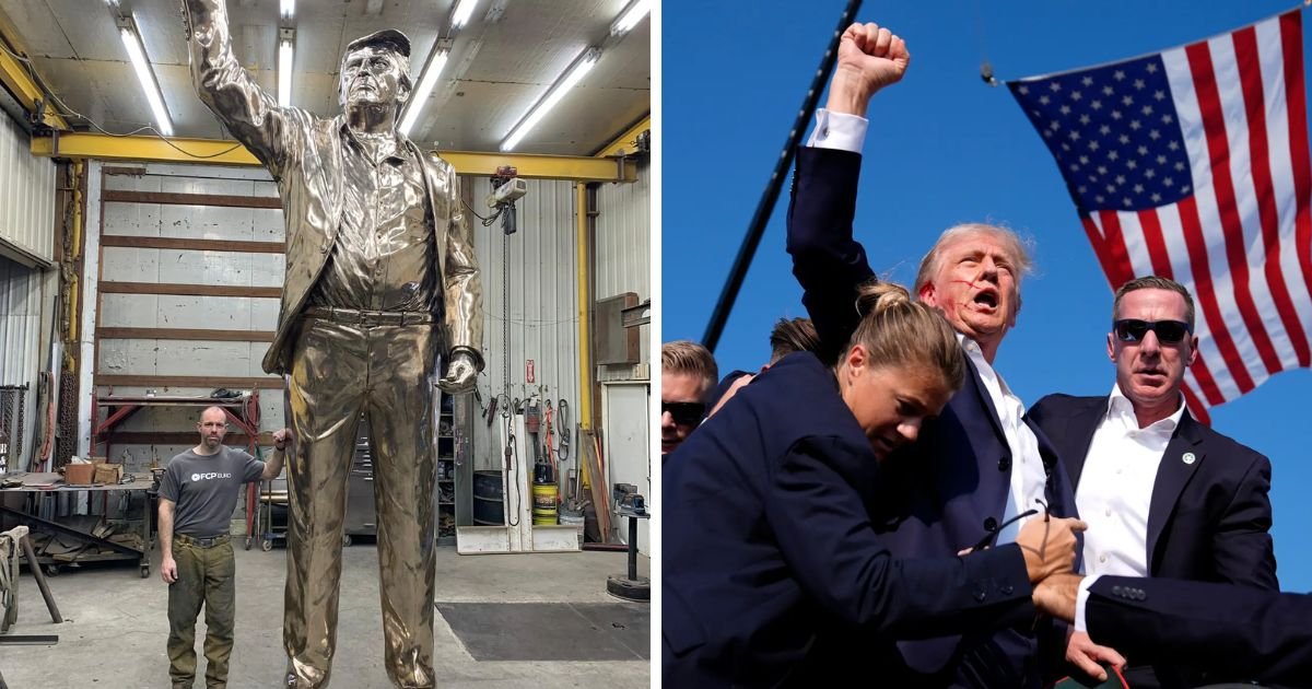 copy of articles thumbnail 1200 x 630 3 17.jpg?resize=412,232 - 'As Big As His Ego!'- Massive Million Dollar Bronze Statue of Donald Trump Unveiled Before Inauguration