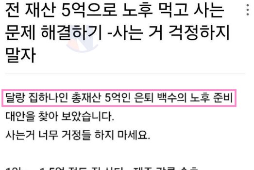 11 1.png?resize=412,275 - 전재산 5억 가진 사람의 은퇴 후 역대급 노후계획