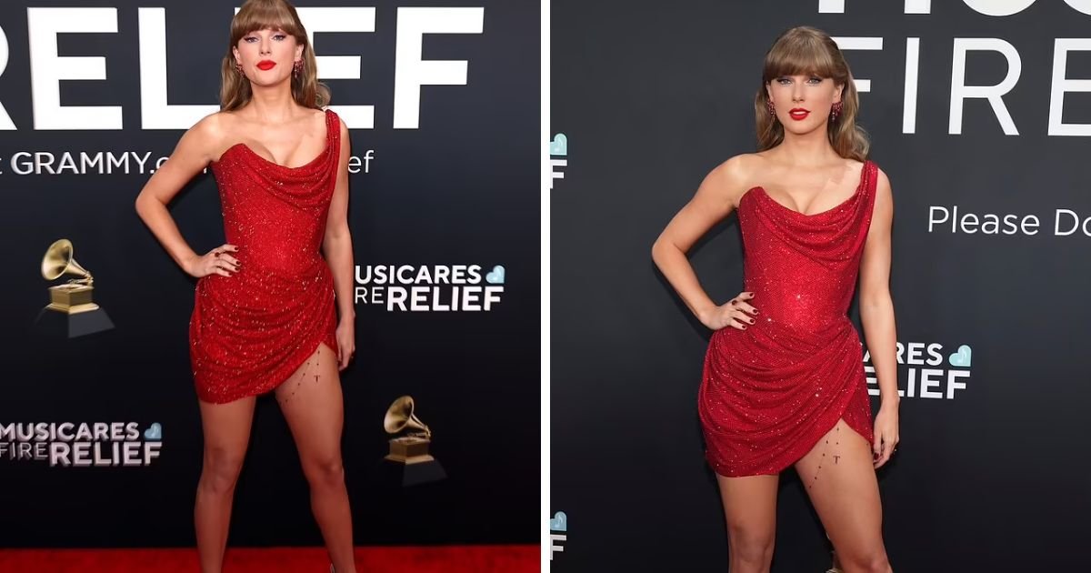 copy of articles thumbnail 1200 x 630 16.jpg?resize=412,275 - Taylor Swift's Sweet Nods to Absent Travis Kelce at the Grammys Decoded in her Fashion Choice as She Makes Risqué T Tribute