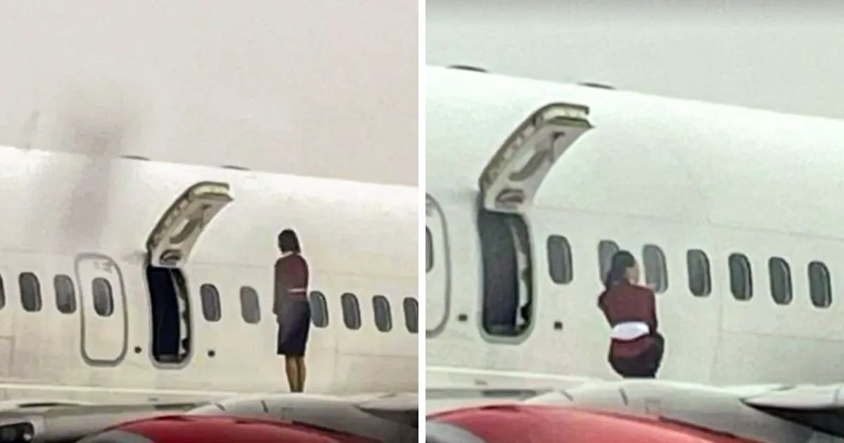 copy of articles thumbnail 1200 x 630 6 19.jpg?resize=1200,630 - Cabin Crew Busted Posing for Photos on Plane Wing While Waiting for Takeoff As Airline Announces Investigation