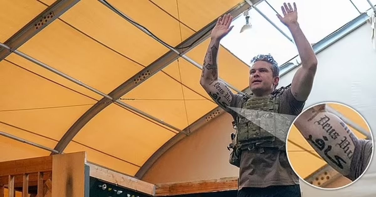 copy of articles thumbnail 1200 x 630 16 4.jpg?resize=412,232 - Secretary of Defense Pete Hegseth Sparks Outrage with Controversial Arabic Tattoo Amid Mounting Pressure to Resign