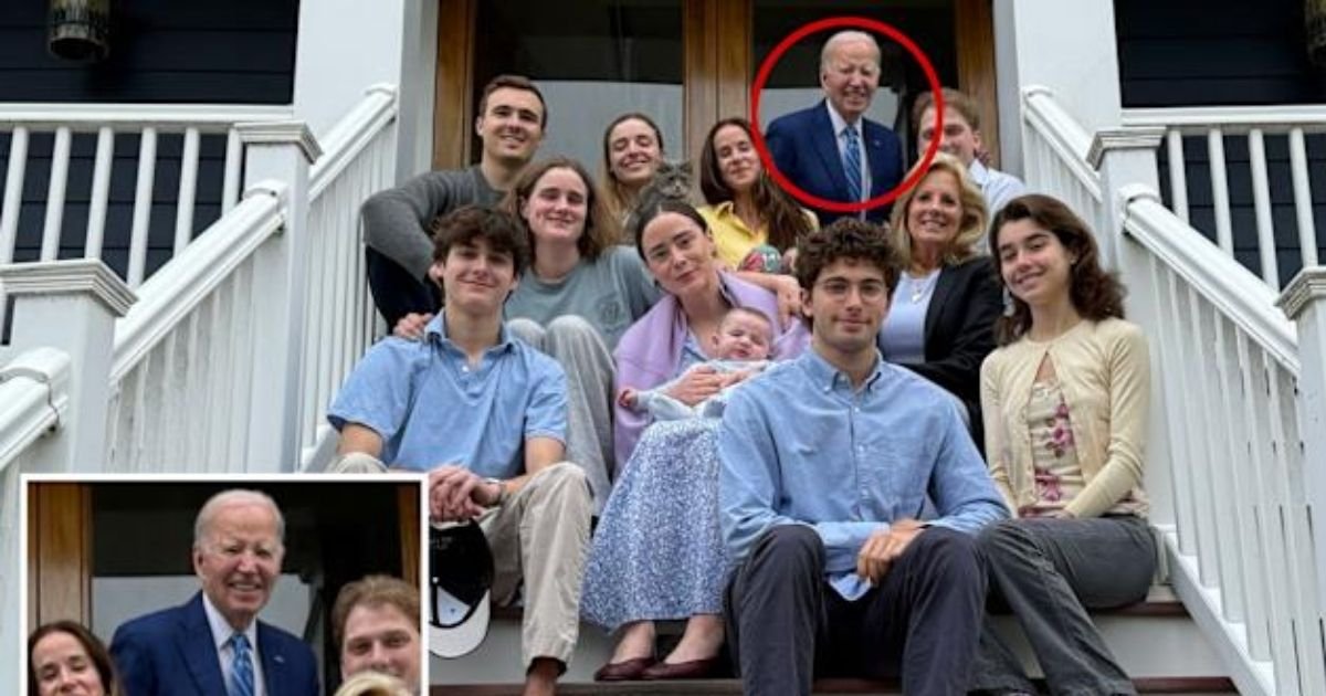 copy of articles thumbnail 1200 x 630 19 18.jpg?resize=1200,630 - Joe Biden 'Fakes' Easter Appearance And Is Accused of Photoshopping Himself Into Family Snap — 'Looks Like a Cardboard Cutout!'