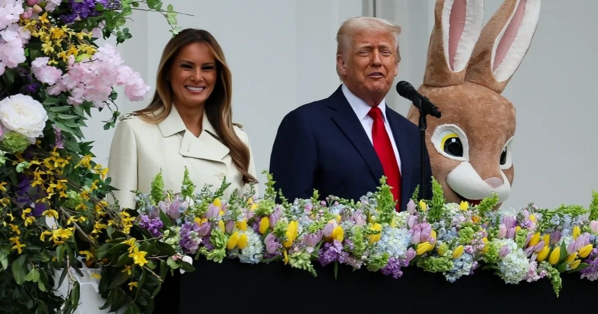 copy of articles thumbnail 1200 x 630 23 18.jpg?fit=1024%2C538&ssl=1&strip=all - ‘How Much Did He Pay Melania for This One?’- Internet on Fire As First Lady ‘Never Looked Happier’ at White House Easter Egg Roll