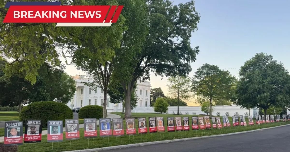 copy of single image thumbnail 1200 x 630 1 2.jpg?resize=412,275 - 'This is Lunatic Behavior!'- Outrage As President Trump Lines White House Lawn with Mugshots of Illegal Immigrants