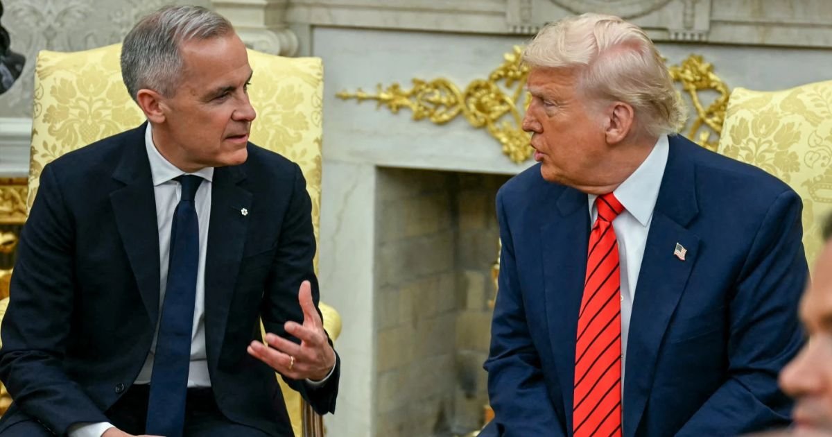 copy of articles thumbnail 1200 x 630 24 6.jpg?resize=732,290 - Trump Gives Brutal Three-Word Response After Mark Carney Says Canada Is 'NOT FOR SALE'