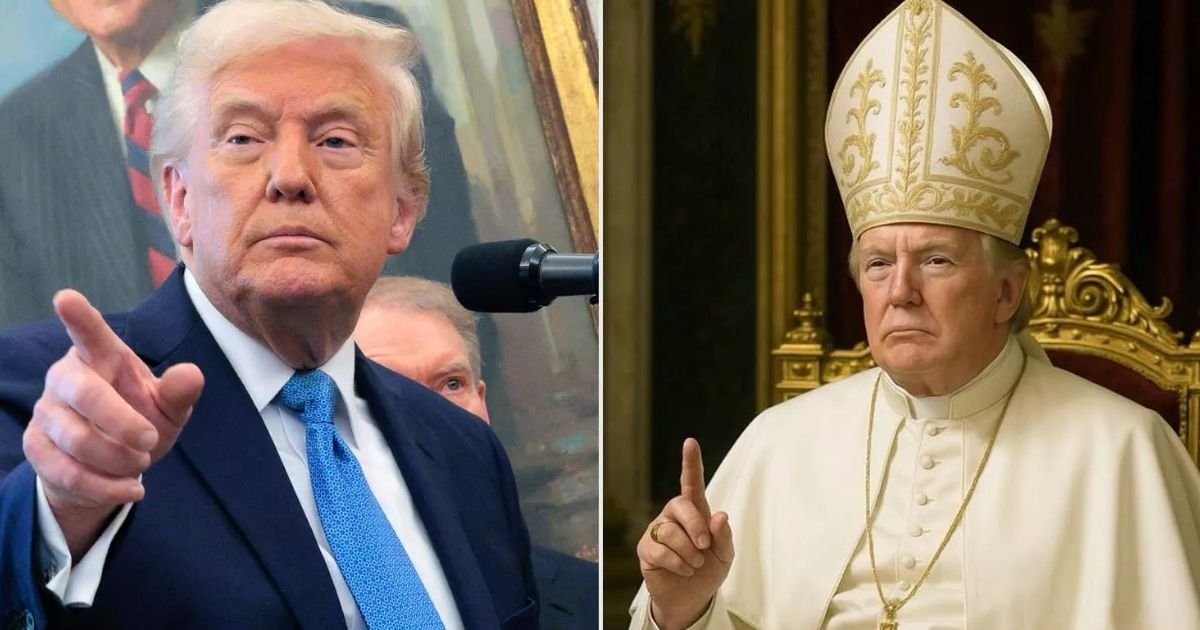 copy of articles thumbnail 1200 x 630 43 1.jpg?resize=412,232 - Trump Says He Knows 'Nothing About' How AI Pope Photo Got Posted on His Social Media Page, but Claims Melania Found It 'Cute'