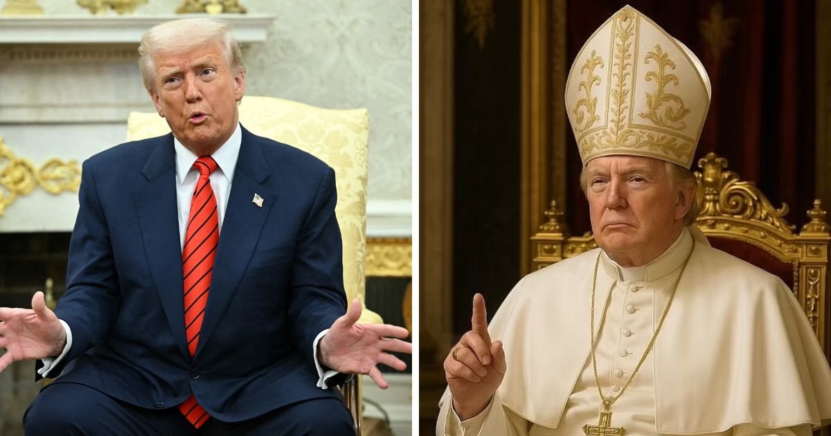 copy of articles thumbnail 1200 x 630 48.jpg?resize=412,232 - ‘A Great Disrespect!’- Trump Blasted for Posting Himself as the Pope - Just One Week After Francis’ Funeral