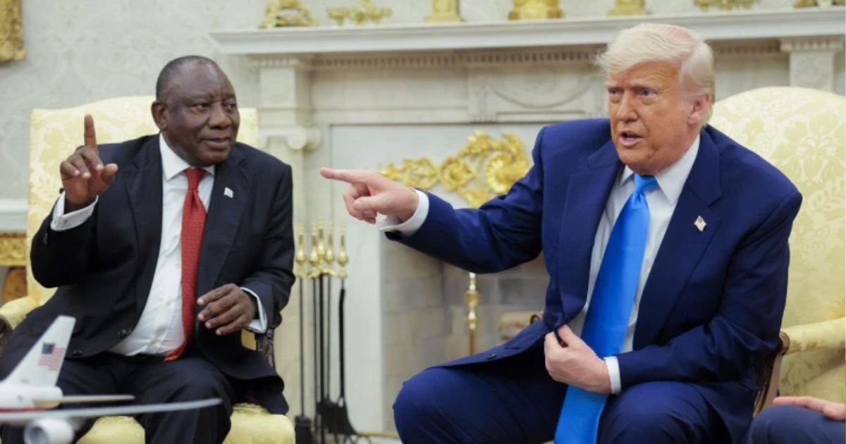 copy of articles thumbnail 1200 x 630 70.jpg?resize=412,232 - Trump Makes South African President Squirm by Playing 'White Genocide' Video
