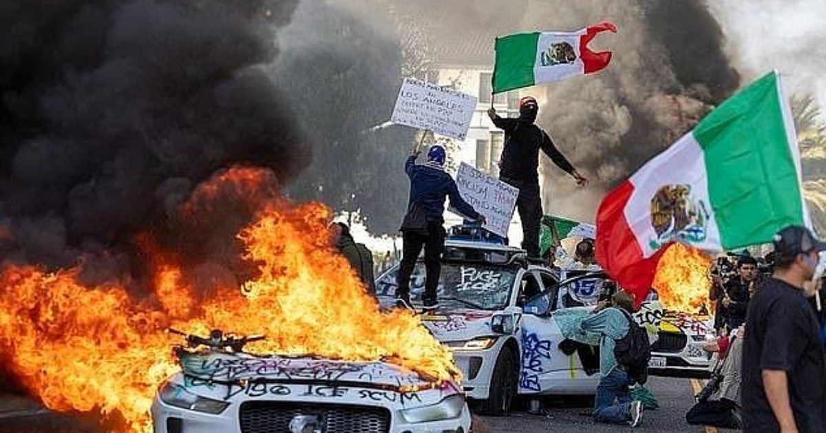 copy of articles thumbnail 1200 x 630 2025 06 09t181437 682.jpg?resize=412,232 - Trump Orders Troops To Take Over Los Angeles As America's 'Most Populous' City BURNS After Migrant Protests