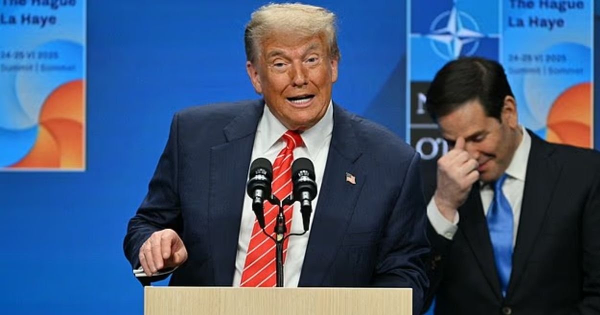 copy of articles thumbnail 1200 x 630 2025 06 26t102128 045 1.jpg?resize=412,232 - Trump's Eyebrow-Raising Response to Being Called 'Daddy' by NATO Chief as Marco Rubio Struggles to Stay Composed