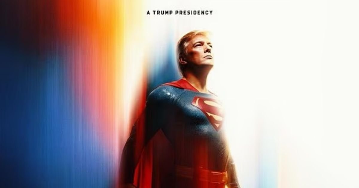 copy of articles thumbnail 1200 x 630 2025 07 12t164644 712.jpg?resize=412,232 - Trump Sparks OUTRAGE After White House Shares Poster of President As ‘Superman’