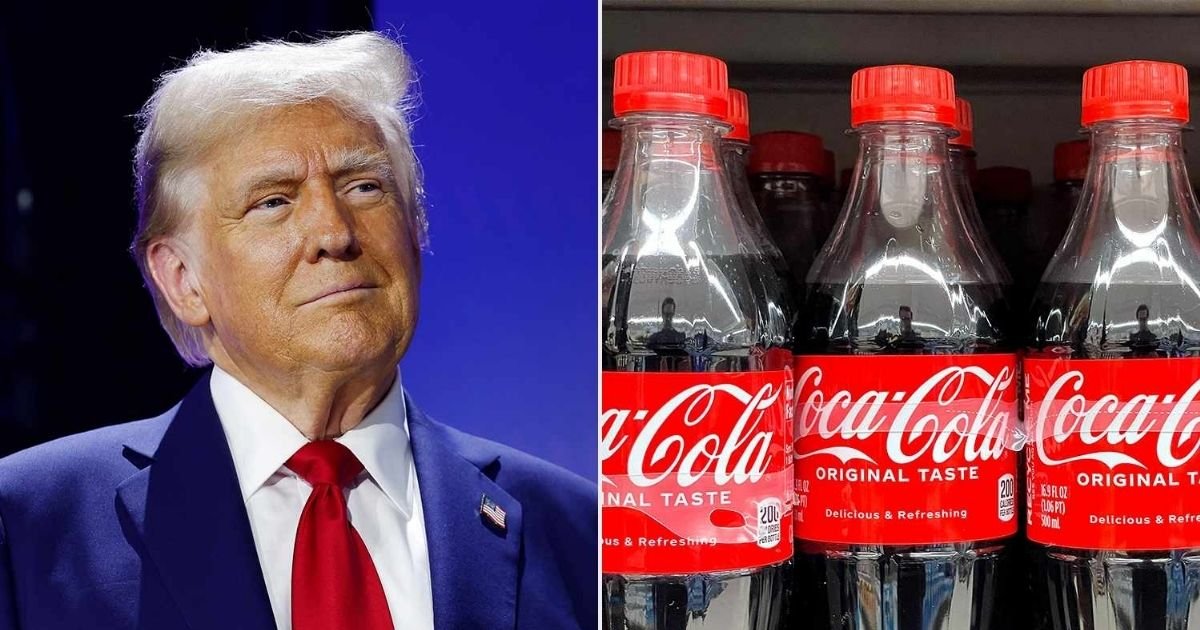 copy of articles thumbnail 1200 x 630 2025 07 17t140309 733.jpg?resize=412,232 - Trump Says Coca-Cola Agreed to Use Real Cane Sugar in US Drinks: ‘It’s Just Better!’