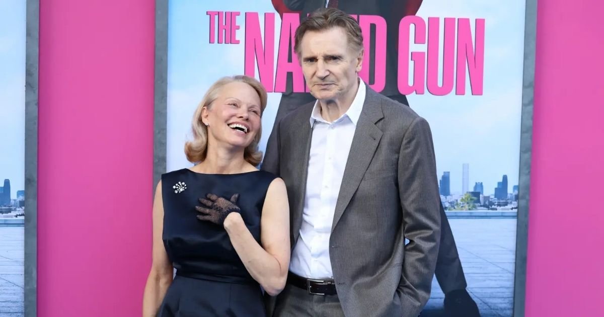 copy of articles thumbnail 1200 x 630 2025 07 30t150934 015.jpg?resize=412,232 - ‘Naked Gun’ co-stars Pamela Anderson and Liam Neeson are dating — after ‘makeout’ session on TV