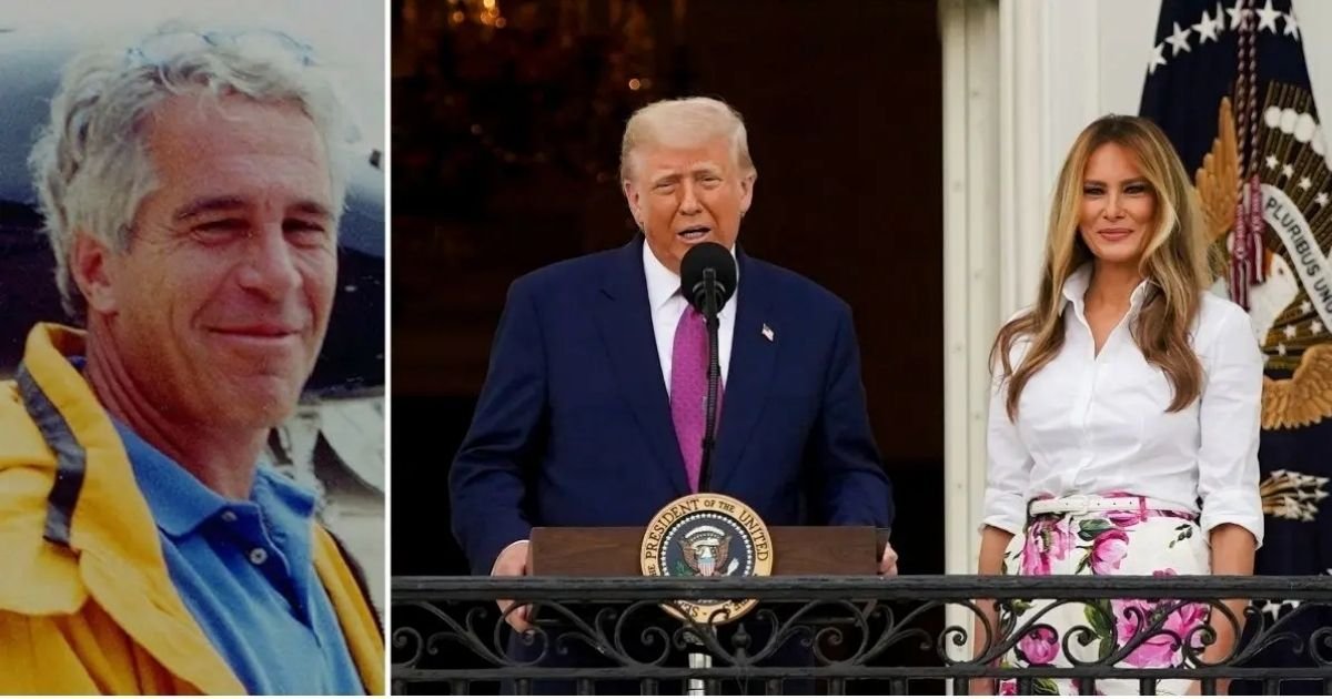 copy of articles thumbnail 1200 x 630 2025 07 31t155747 583.jpg?resize=412,232 - What Does Melania Know? Mystery Over First Lady's Ties to Epstein — as Trump's Wife Insists Disgraced Pedo Had Nothing to Do With How She Met Prez at New York's Kit Kat Club